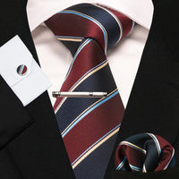 8cm Silk Men’s Tie Set with Pocket Square