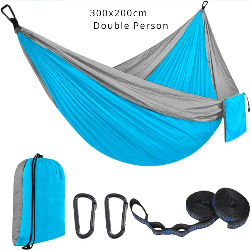 Ultralight Hammock 2 People Full Hanging Hammocks 300x200 Portable for Camping Outdoor Travel Tourist Garden Beach Large Hammock