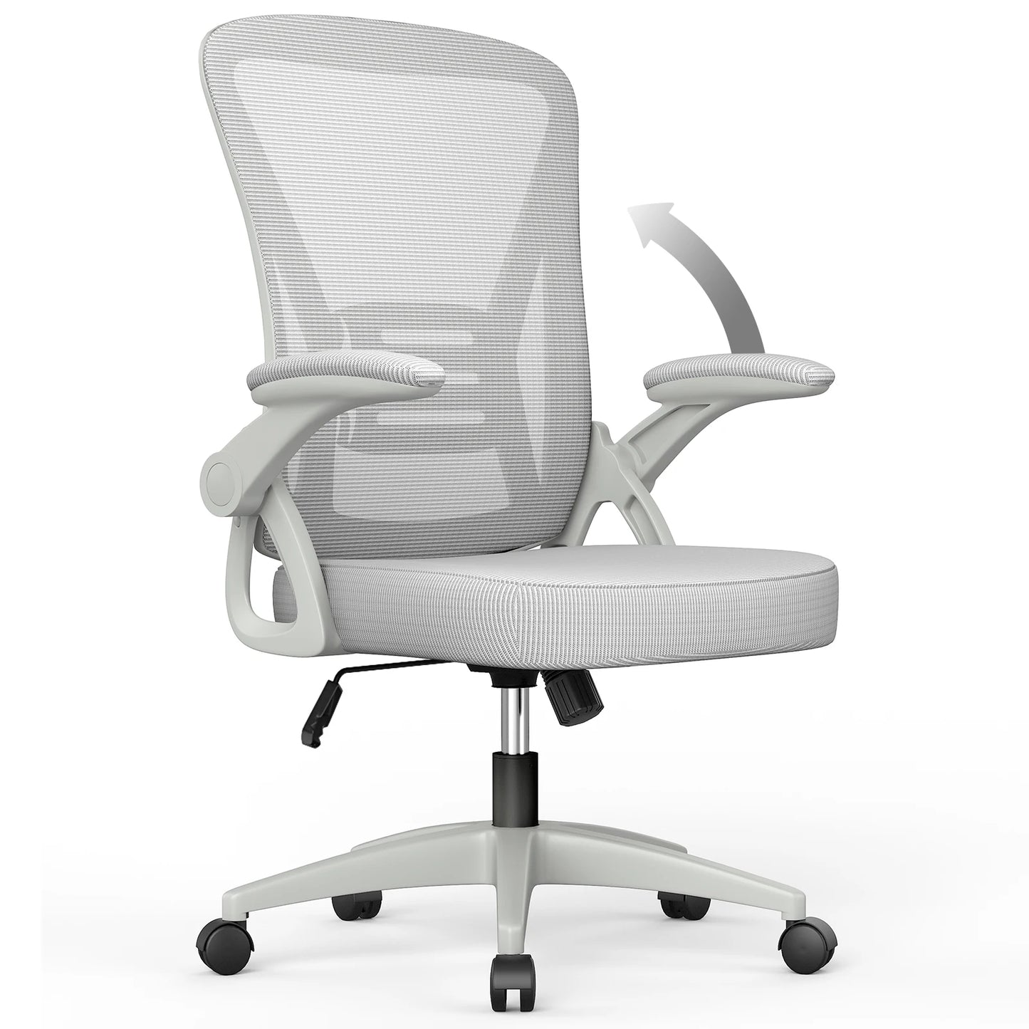 Ergonomic Mesh Office Chair – Lumbar Support & Flip Armrests