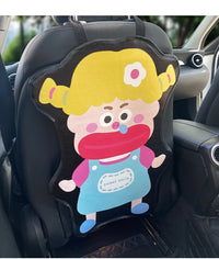 Leather Car Seat Back Protector Waterproof Kick Pad