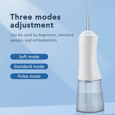 Portable Oral Irrigator Water Flosser + Electric Toothbrush Rechargeable Dental Water Jet Teeth Cleaning Whitening Oral Care Set