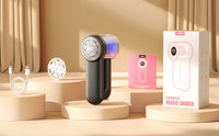 Rechargeable Fabric Shaver 5.6cm Blade Lint Brush Electric Lint Remover Digital Display Defuzzer Sweater Shaver Clothing Blanket