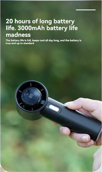 Xiaomi MIJIA Handheld High-speed Fan USB Charge Mini Portable 100 Speed Turbo Violent Small Outdoor Powerful Fan 3000mAh Battery