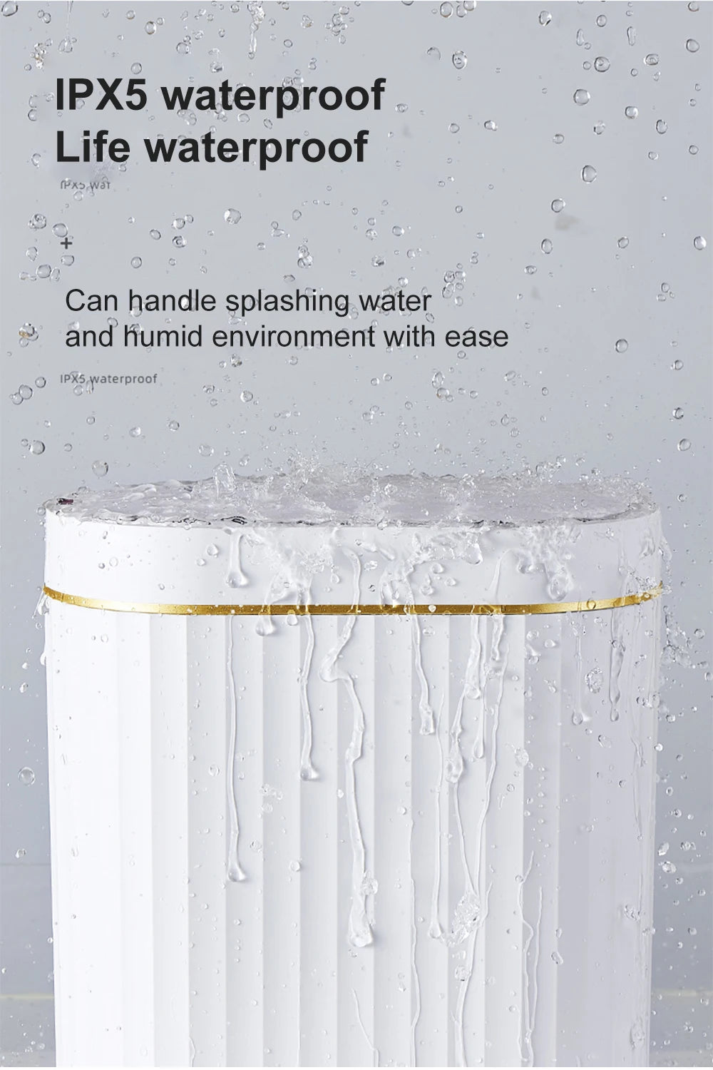 Smart Home Automatic Sensor Trash Can For Kitchen Bathroom Toilet Smart Trash Can Living Room Dustbin Wastebasket Waterproof Bin