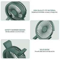 Portable USB Mini Fan – Silent Rechargeable Air Cooler