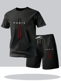 Men’s Summer Casual 2-Piece Set T-Shirt & Shorts