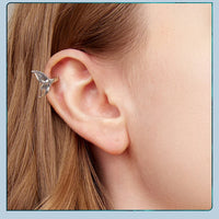 Bamoer 925 Silver Mermaid & Starfish Ocean Hoop Earrings