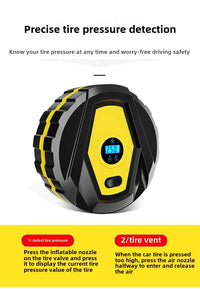 Portable Mini Car Inflatable Pump Digital Display