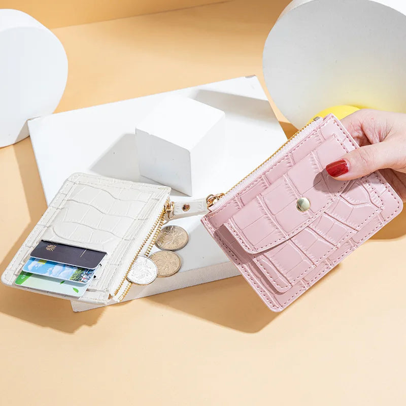 Mini PU Leather Wallet – Slim Short Coin Purse