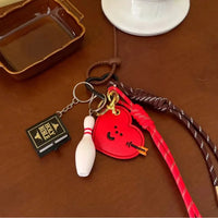 Sausage Dog Bear Keychain Braided Rope Baseball Bread Bead Pendant Mobile Bag Bag Fashion Accessories New Year Gift For Girl Kid