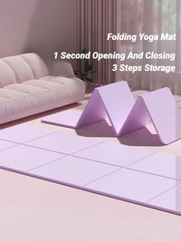 Eco-Friendly Foldable Yoga Mat for Travel & Fitness