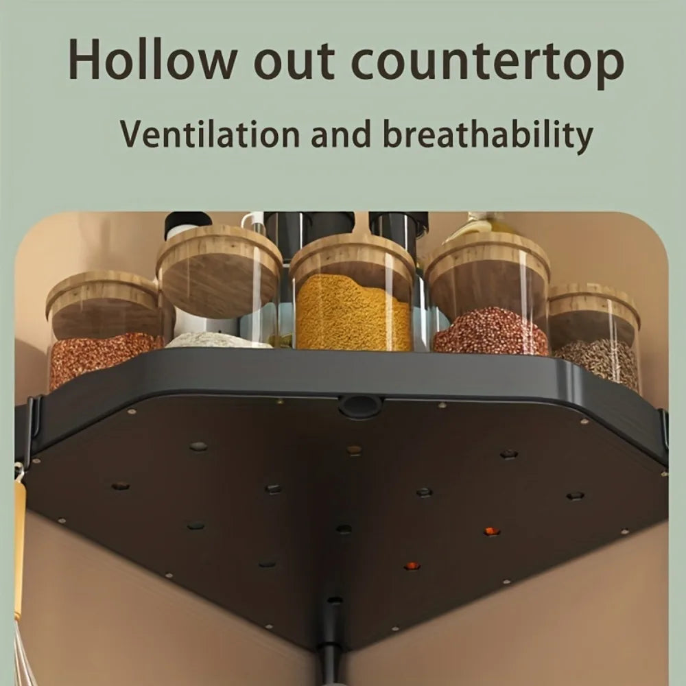 3-Tier Kitchen Seasoning Shelf Spice Countertop Rack