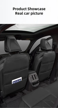 Leather Car Seat Back Protector Waterproof Kick Mat