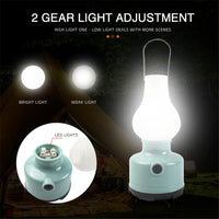 Portable Camping Lights Waterproof Outdoor Camp Lamp 2 Lighting Modes Tent Lamp for Hiking Climbing Yard