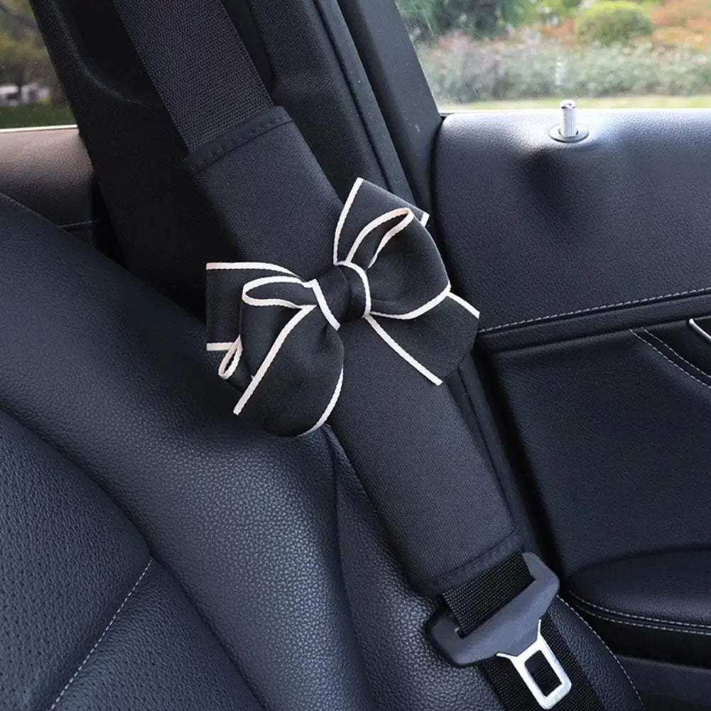 Cute Bow Tie Seat Belt Cover Comfort Shoulder Pad