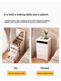 Modern Multi-Functional Dressing Table with Stool