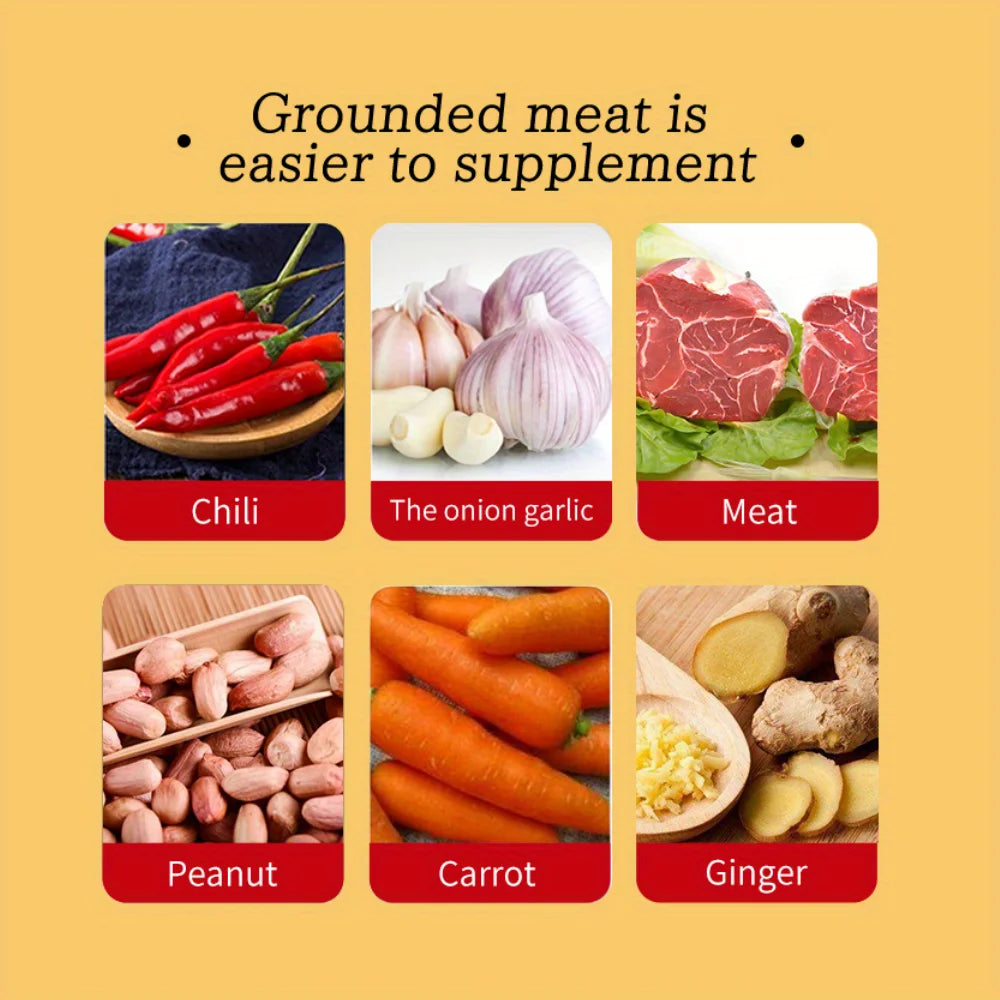 250ML USB Rechargeable Electric Vegetable Chopper and Garlic Crusher - Mini Wireless Food Chopper for Kitchen Gadgets for Garlic