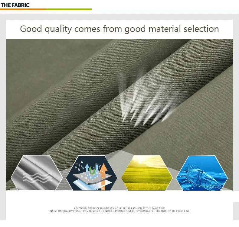 Men’s Outdoor Cotton Work Shirt – Multi-Pocket Safari Style