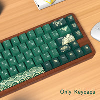 Animal Forest Green Cherry Profile Keycap Set ISO Layout