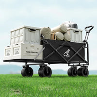 Foldable Camping Trolley – Large-Capacity Picnic Cart