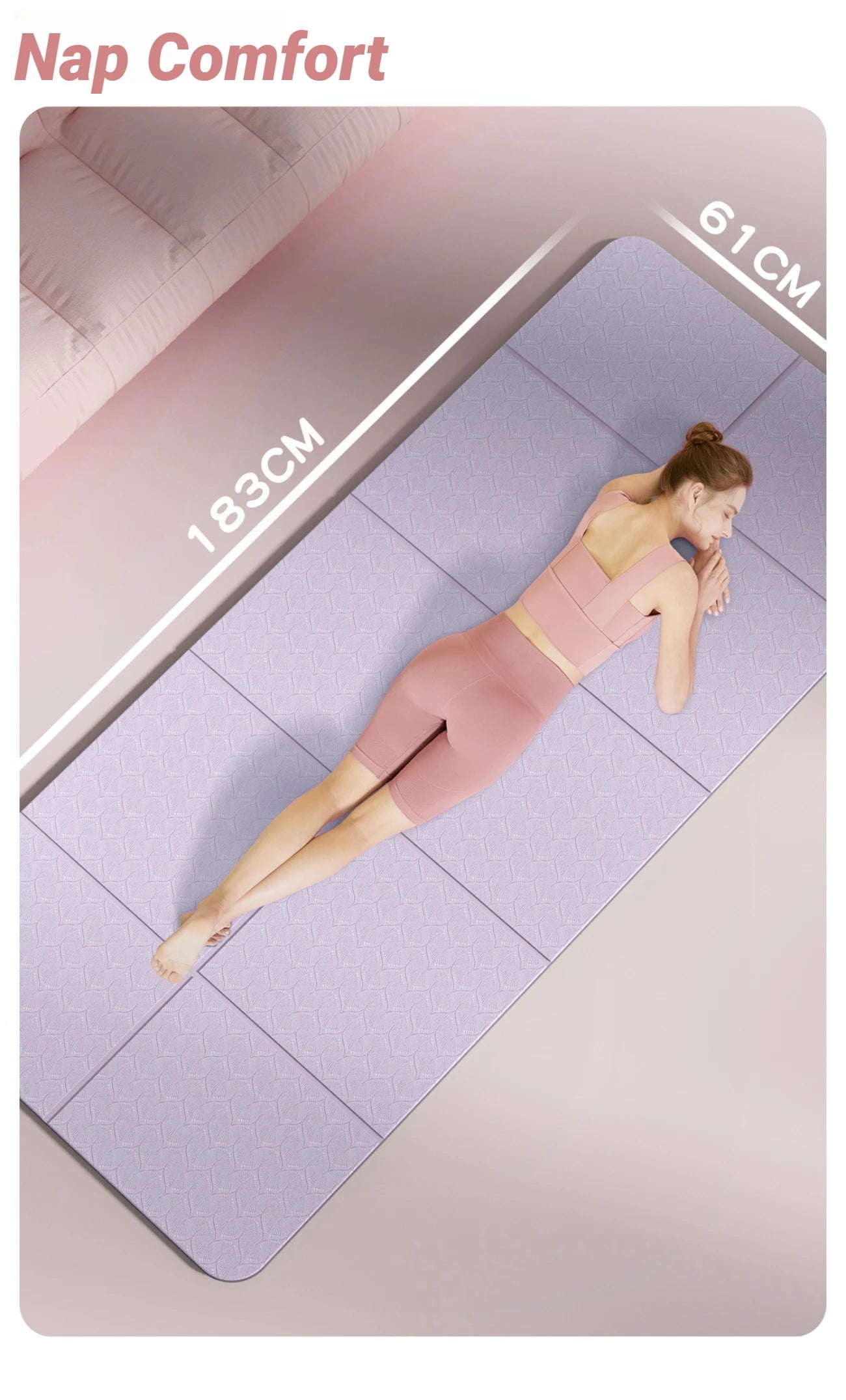 Eco-Friendly Foldable Yoga Mat for Travel & Fitness