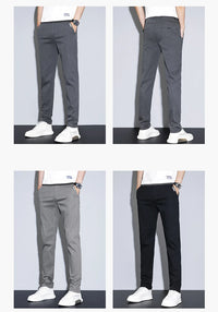 Men’s Cotton Stretch Business Pants – Slim Fit Trousers