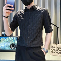 Men’s Business Casual Short Sleeve Shirt