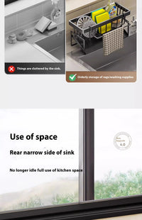 Kitchen Sink Rack Organizer – Storage Shelf Solution