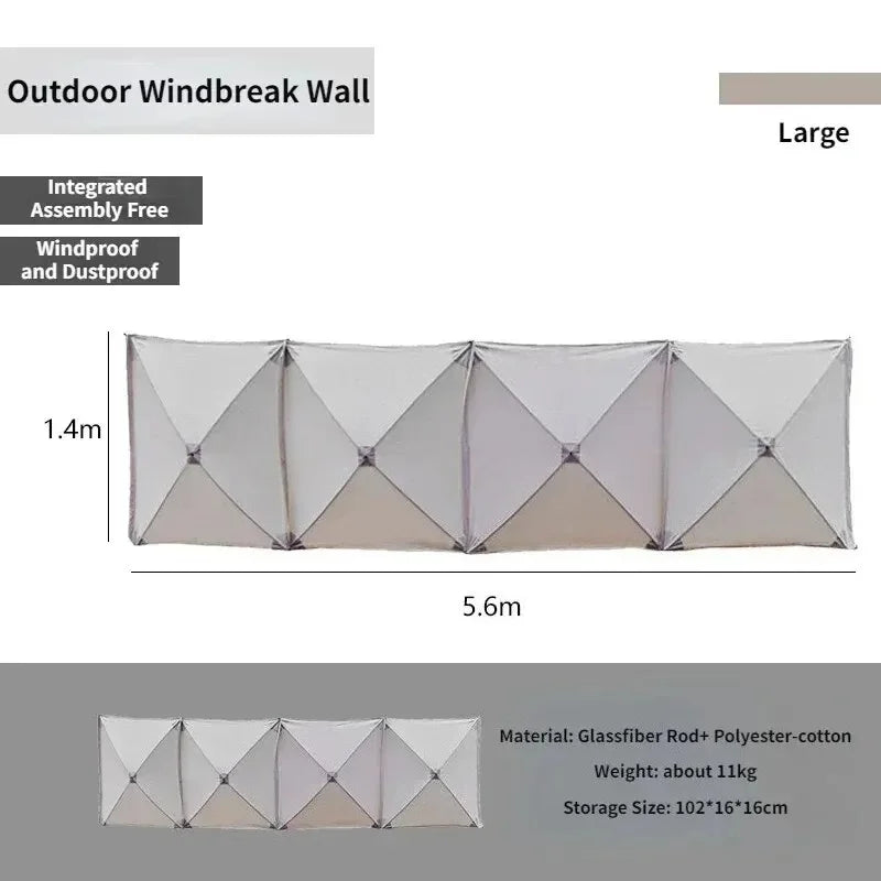 Collapsible Camping Windscreen Stove Wind-Resistant Outdoor