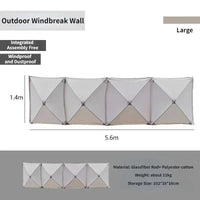 Collapsible Camping Windscreen Stove Wind-Resistant Outdoor