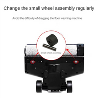 4PCS Replacement Wheels for Xiaomi Dreame H12 Floor Scrubber