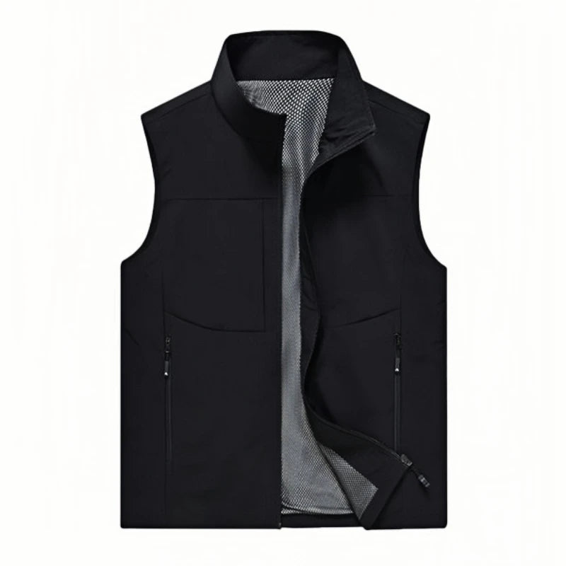 Men’s Winter Fleece Vest – Casual Warm Sleeveless Jacket