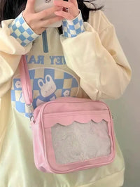 Japanese Harajuku Transparent Ita Bag for Girls