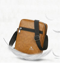 Vintage Messenger Bag Men PU Leather Business Worker Shoulder Bag Brown Black Man Crossbody Bag Male Handbag Gift for Husband