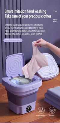 8L Portable Folding Mini Washing Machine