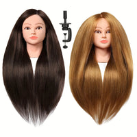 Mannequin Head with 80% Human Hair & Tripod Stand