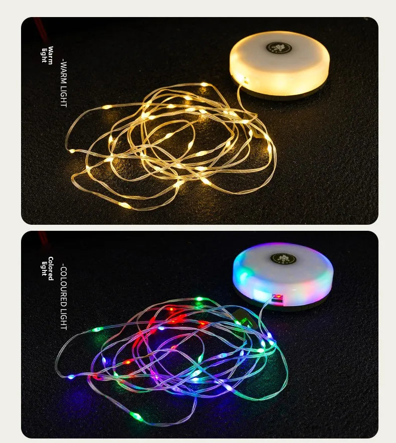 Multi-Functional Outdoor Camping Lamp with Light String