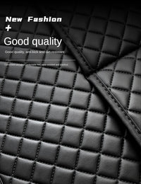Car Anti Kicks Pad With Organizer Pocket Leather Universal Seat Back Leather Protector Cover Waterproof Backseat Child Kick Mats
