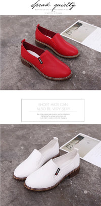 Summer Footwear for Woman Flat Solid Color Oxford Shoes