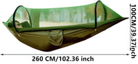 Two-Person Portable Camping Hammock with Straps & Belts