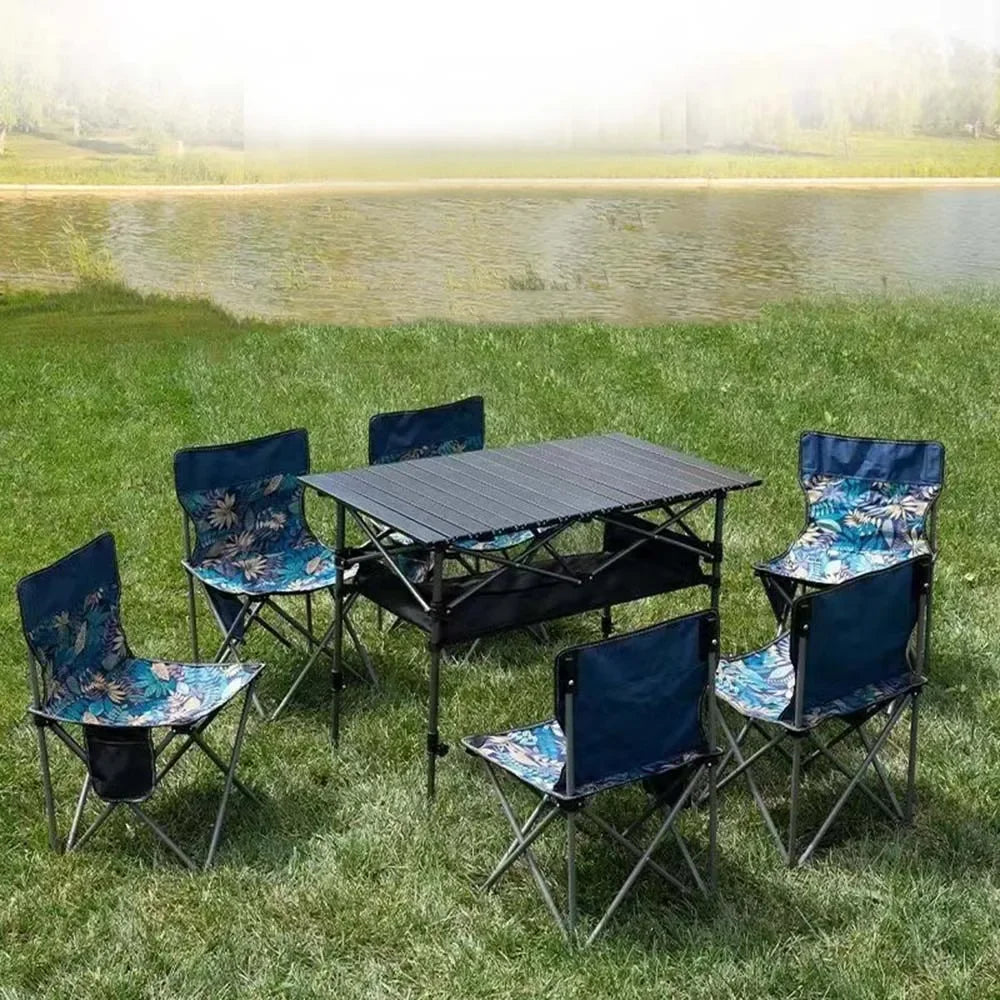 Portable Folding Camping Table for Outdoor BBQ & Picnic