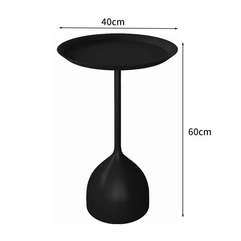 Simple Modern Wrought Iron Coffee Table Living Room Household Round Coffee Table Combination Creative Small Apartment Side Table