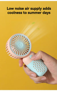 Cute Mini USB Handheld Fan – Portable Cartoon Design