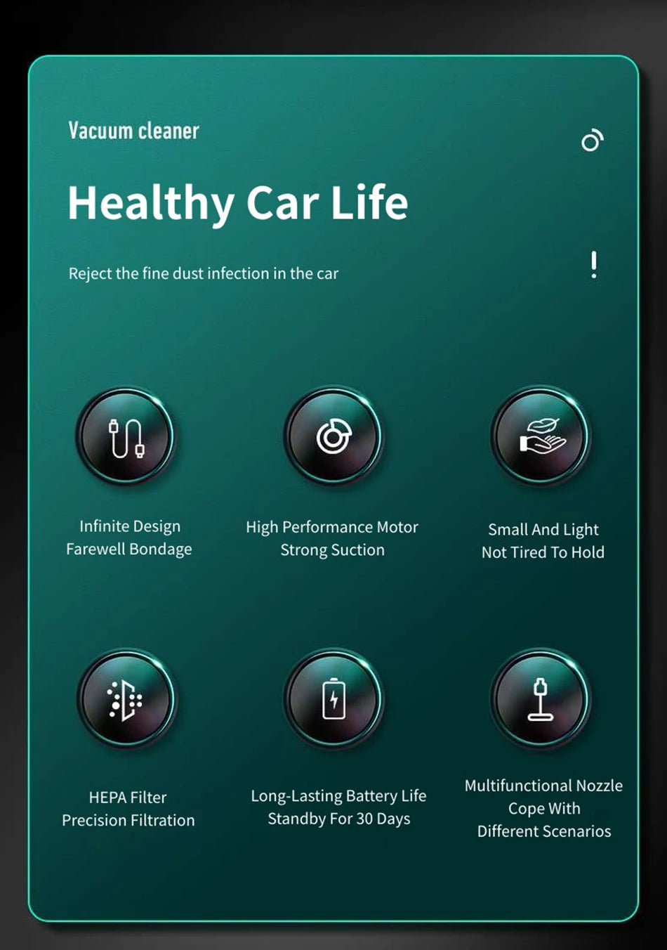 15000Pa Wireless Handheld Vacuum Cleaner