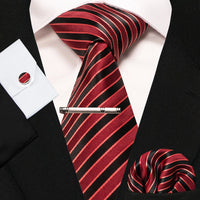 8cm Silk Men’s Tie Set with Pocket Square