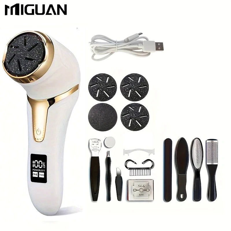 Professional Electric Callus Remover for Feet - Easy to Use, Painless, Fast Removal, Rechargeable, Gentle Exfoliator for Smooth