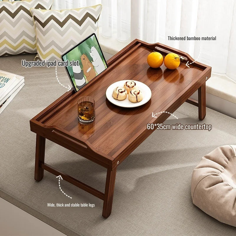 Square Folding Tea Table – Lightweight Tatami Floor Desk