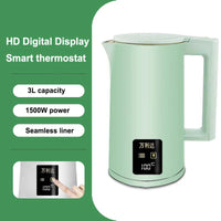 1500W 3L LED Digital Display Stainless Steel Kettle