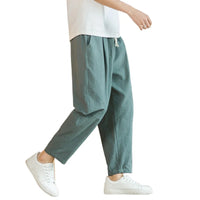 Men’s Cotton Linen Pants – Casual Loose Streetwear