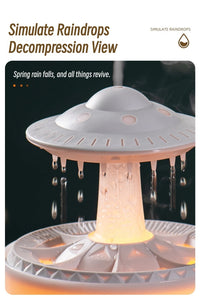 UFO Raindrop Remote Control Aroma Diffuser Electric Ultrasonic Air Humidifier Creative Water Drop Home Essential Oil Diffuser